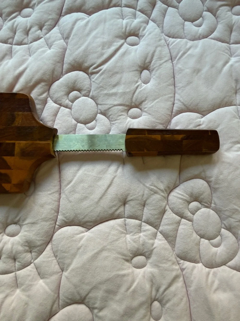 Dansk Two-Tone Brown End-Grain Serving Paddle